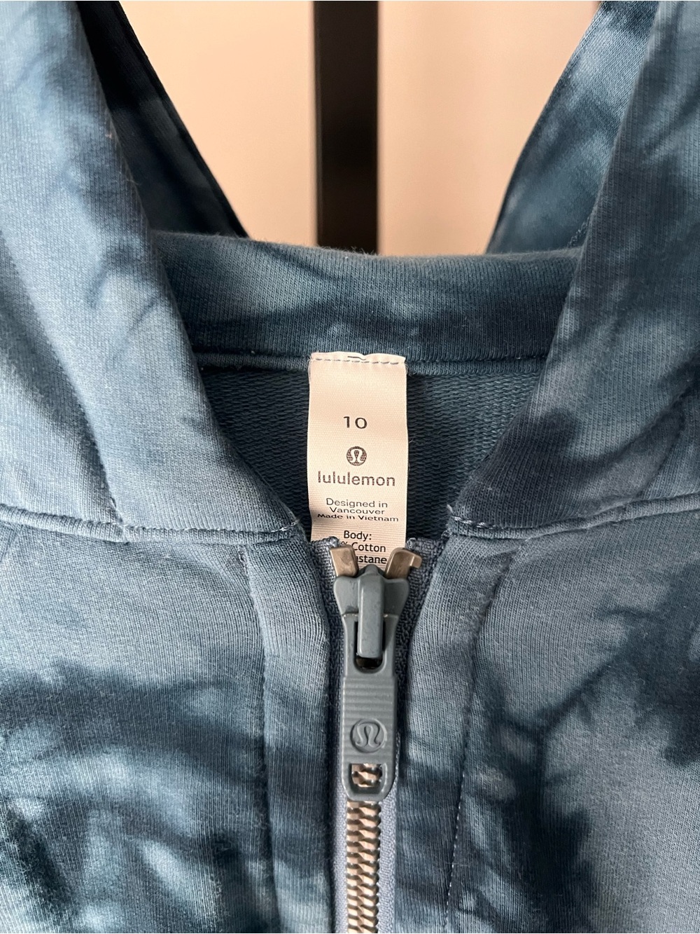 Lululemon scuba hoodie light cotton fleece tie-Dye Zip Hoodie - Teal Blue - Picture 5 of 8